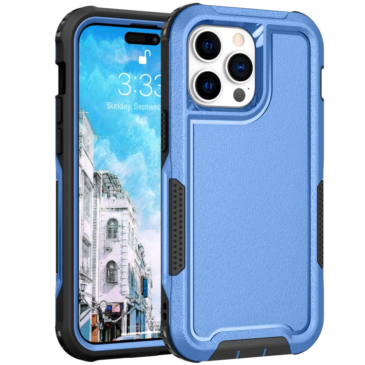 For iPhone 14 Pro 3 in 1 Soft TPU and Hard PC Phone Case