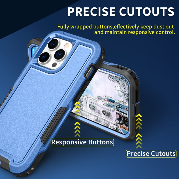 For iPhone 14 Pro 3 in 1 Soft TPU and Hard PC Phone Case