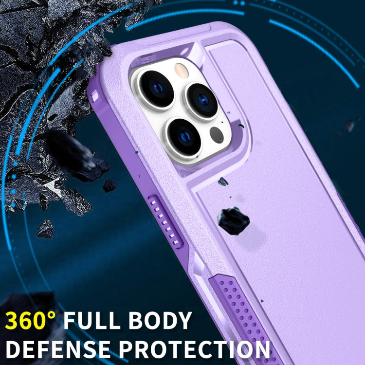 For iPhone 14 Pro 3 in 1 Soft TPU and Hard PC Phone Case