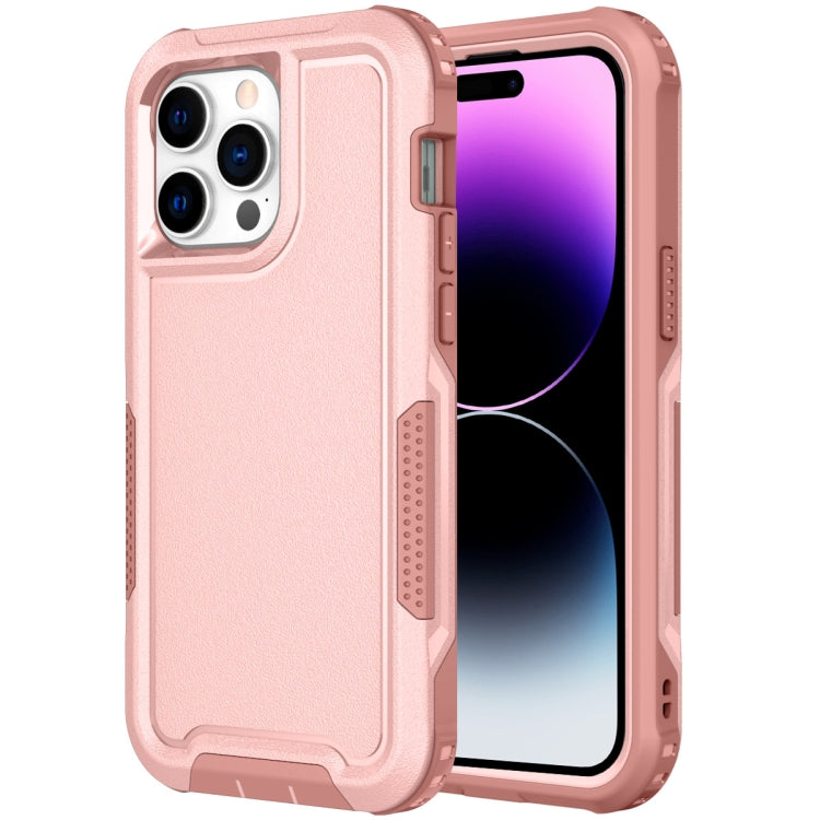 For iPhone 14 Pro Max 3 in 1 Soft TPU and Hard PC Phone Case