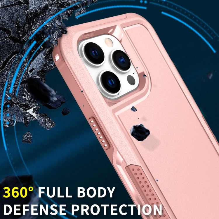 For iPhone 14 Pro Max 3 in 1 Soft TPU and Hard PC Phone Case