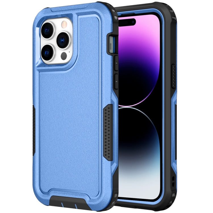 For iPhone 14 Pro Max 3 in 1 Soft TPU and Hard PC Phone Case