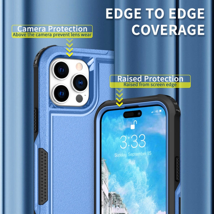 For iPhone 14 Pro Max 3 in 1 Soft TPU and Hard PC Phone Case