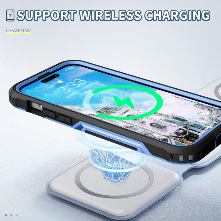 For iPhone 14 Pro Max 3 in 1 Soft TPU and Hard PC Phone Case