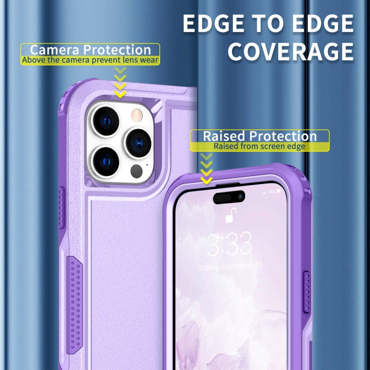 For iPhone 14 Pro Max 3 in 1 Soft TPU and Hard PC Phone Case
