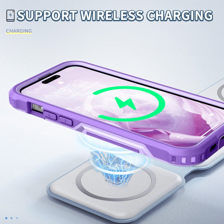 For iPhone 14 Pro Max 3 in 1 Soft TPU and Hard PC Phone Case