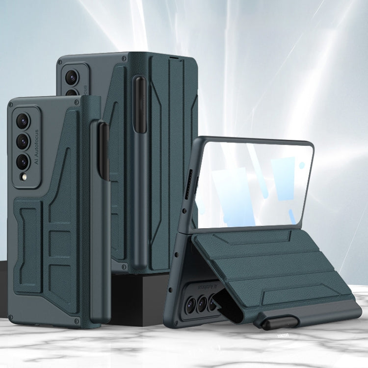 For Samsung Galaxy Z Fold4 GKK Integrated Flip Phone Case with Detachable Pen Holder