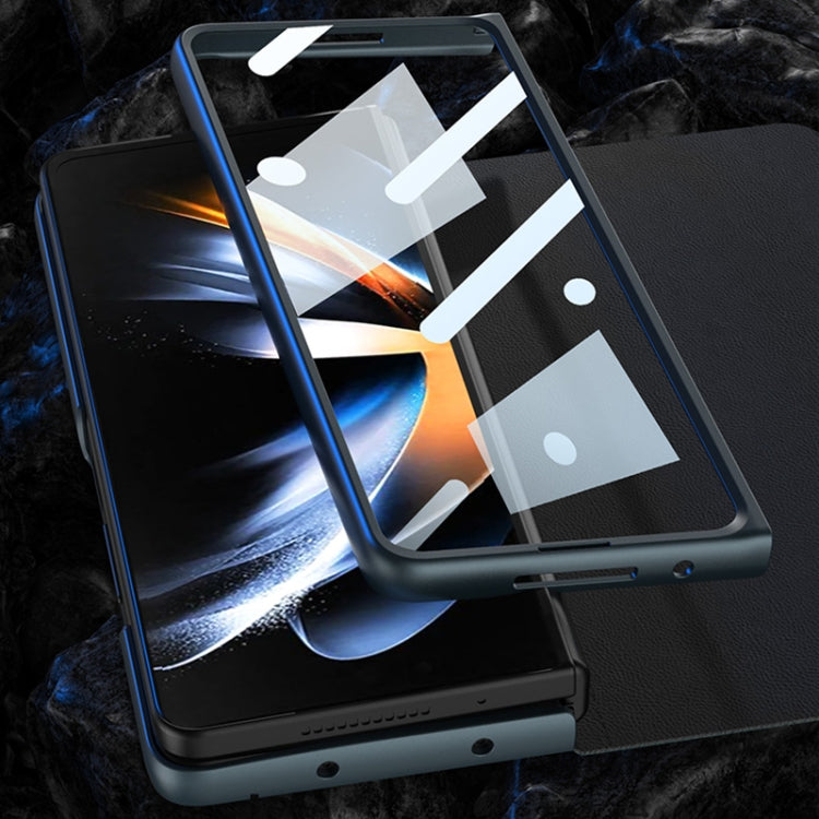 For Samsung Galaxy Z Fold4 GKK Integrated Flip Phone Case with Detachable Pen Holder