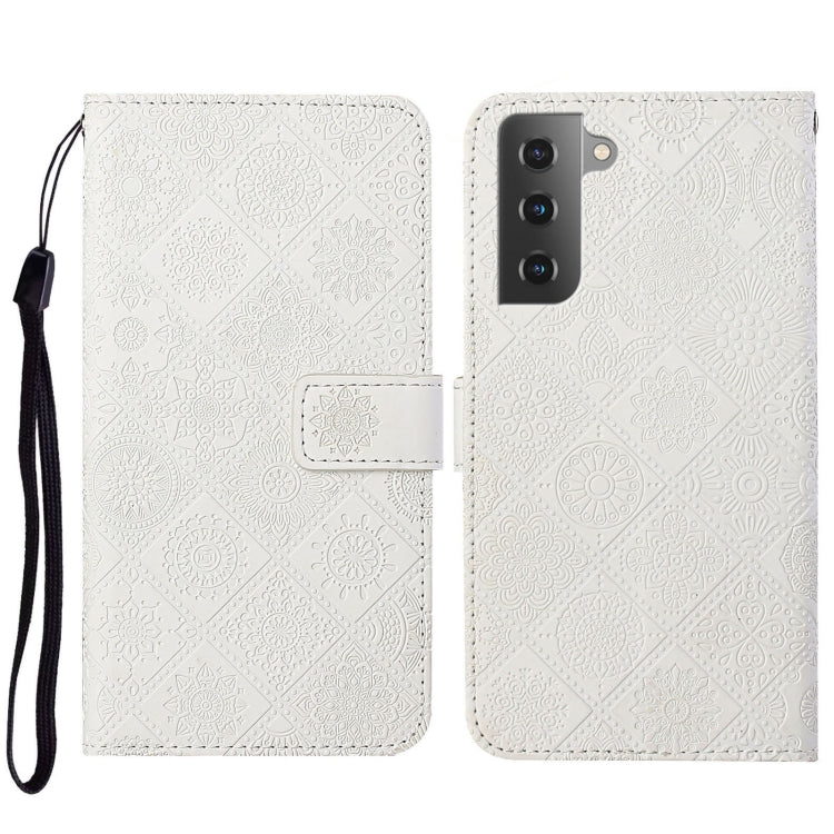 For Samsung Galaxy S23+ 5G Ethnic Style Embossed Pattern Leather Phone Case