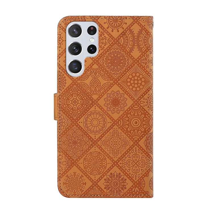 For Samsung Galaxy S23 Ultra 5G Ethnic Style Embossed Pattern Leather Phone Case