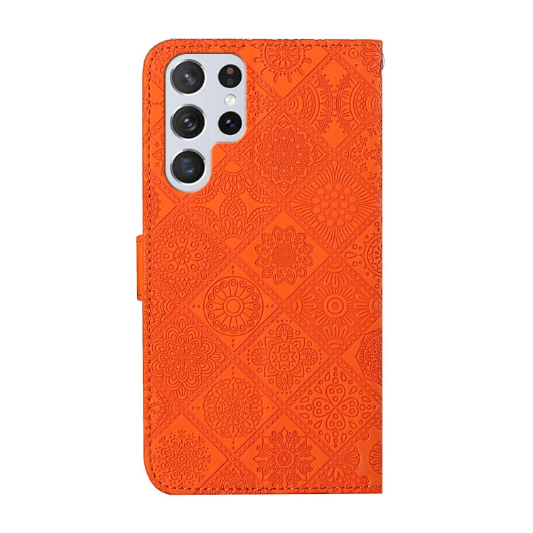 For Samsung Galaxy S23 Ultra 5G Ethnic Style Embossed Pattern Leather Phone Case