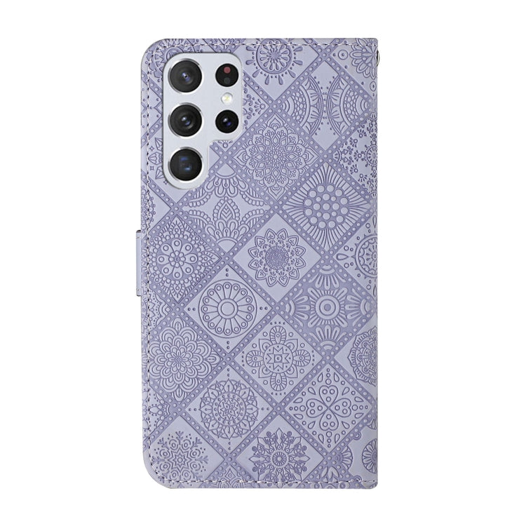 For Samsung Galaxy S23 Ultra 5G Ethnic Style Embossed Pattern Leather Phone Case