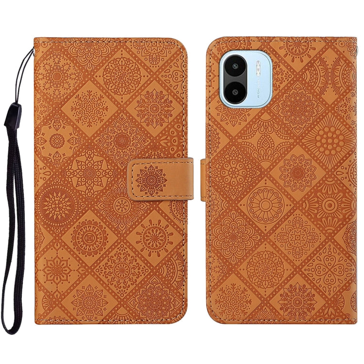 For Xiaomi Redmi A1 Ethnic Style Embossed Pattern Leather Phone Case