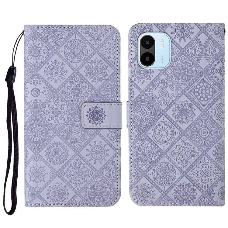 For Xiaomi Redmi A1 Ethnic Style Embossed Pattern Leather Phone Case
