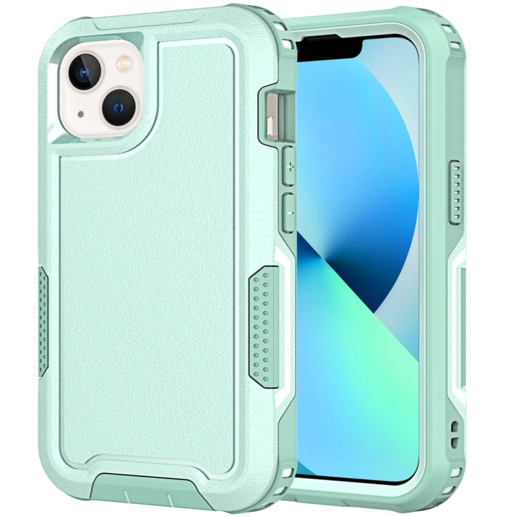 For iPhone 13 3 in 1 PC + TPU Shockproof Phone Case