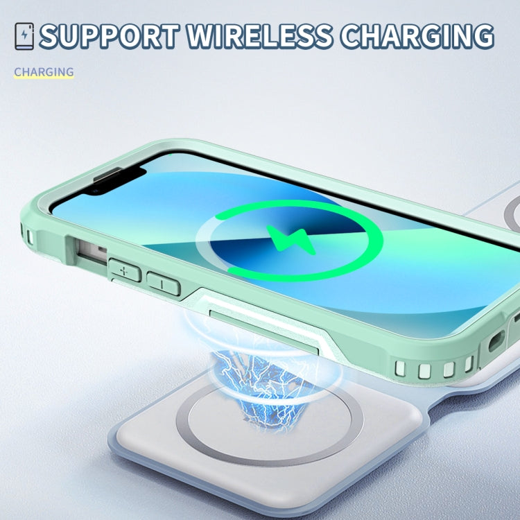 For iPhone 13 3 in 1 PC + TPU Shockproof Phone Case