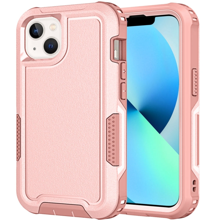 For iPhone 13 3 in 1 PC + TPU Shockproof Phone Case