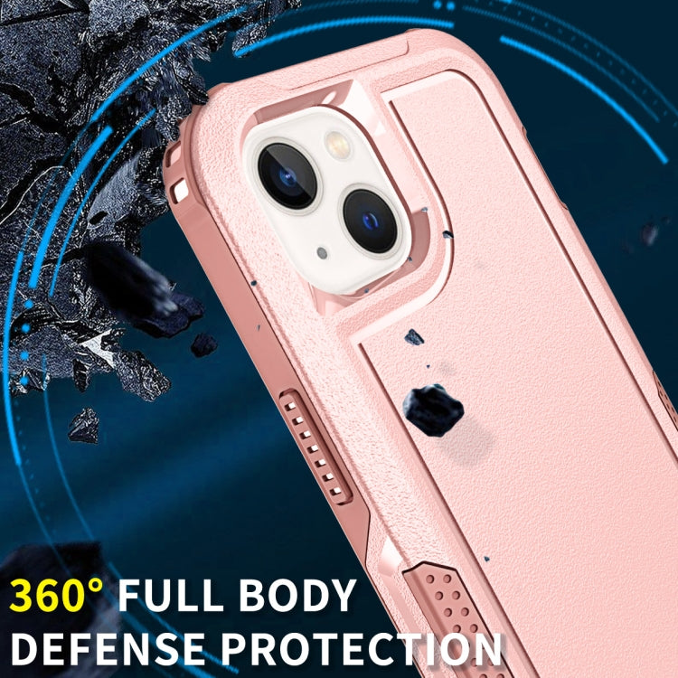 For iPhone 13 3 in 1 PC + TPU Shockproof Phone Case