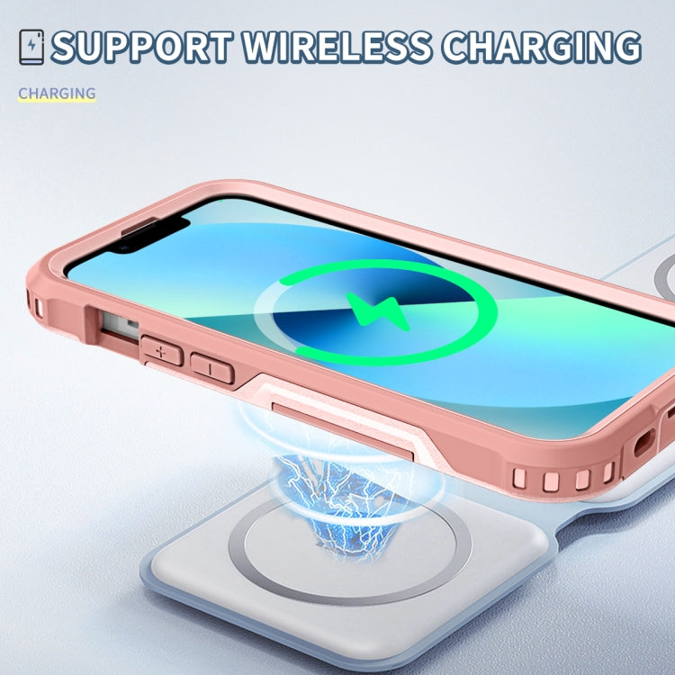 For iPhone 13 3 in 1 PC + TPU Shockproof Phone Case