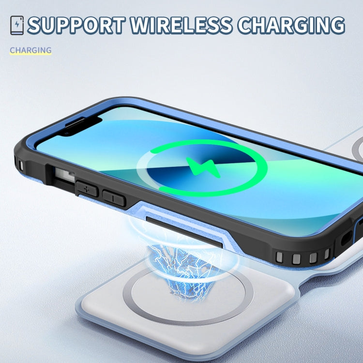 For iPhone 13 3 in 1 PC + TPU Shockproof Phone Case