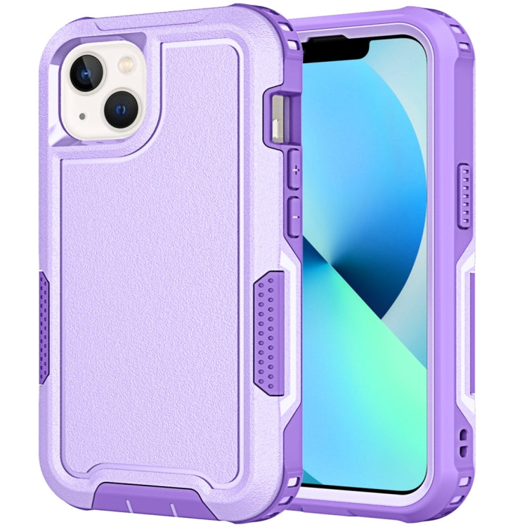 For iPhone 13 3 in 1 PC + TPU Shockproof Phone Case