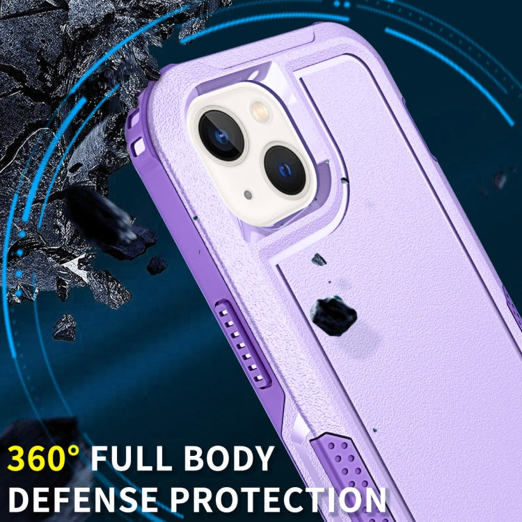 For iPhone 13 3 in 1 PC + TPU Shockproof Phone Case