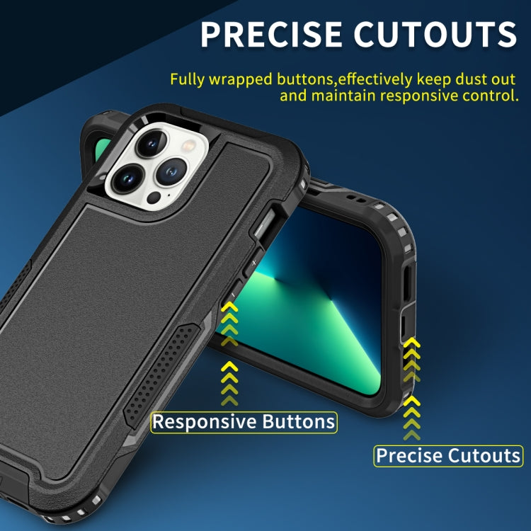 For iPhone 13 Pro 3 in 1 PC + TPU Shockproof Phone Case