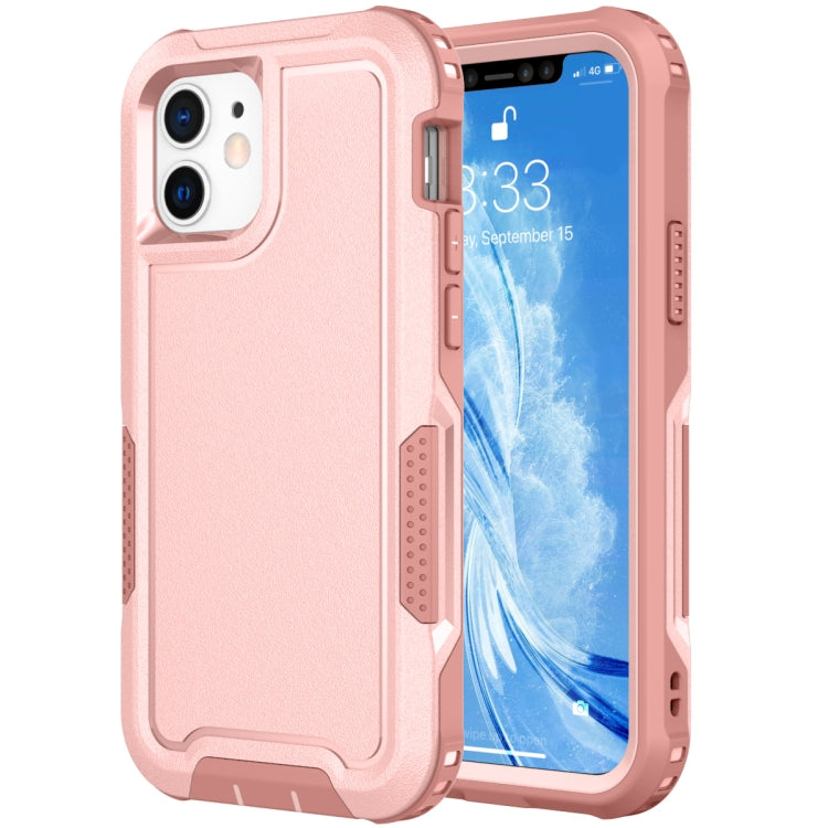 For iPhone 12 3 in 1 PC + TPU Shockproof Phone Case