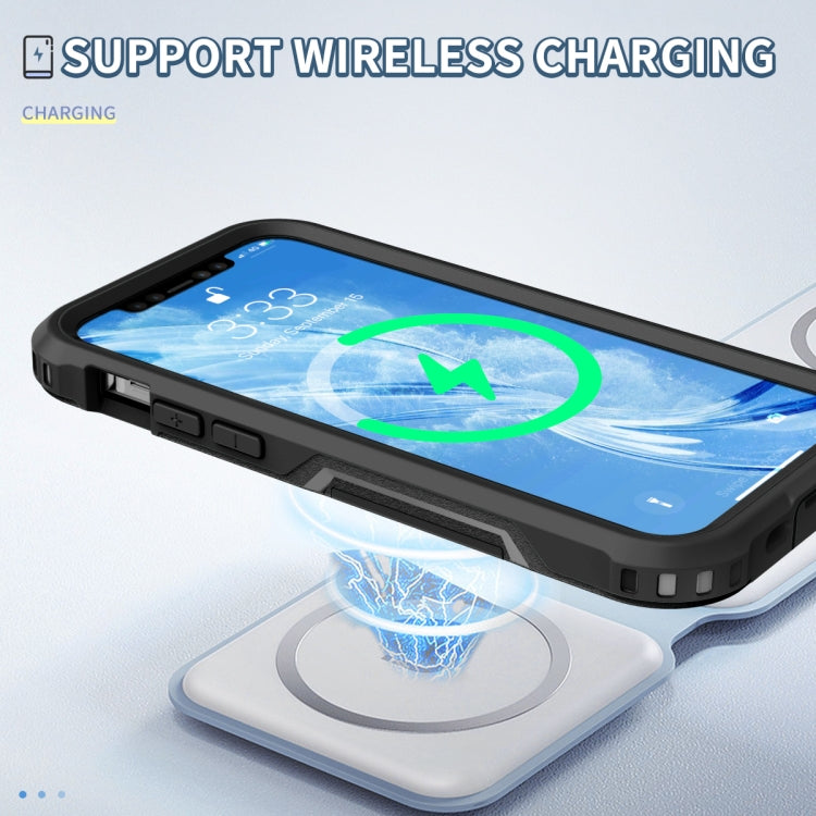 For iPhone 12 3 in 1 PC + TPU Shockproof Phone Case