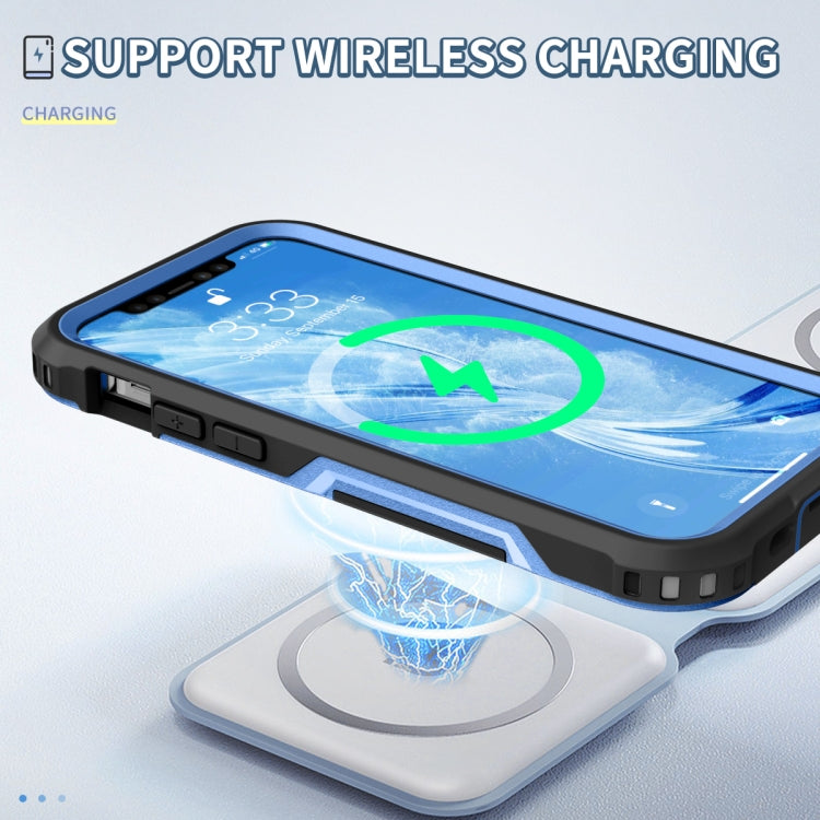 For iPhone 12 3 in 1 PC + TPU Shockproof Phone Case