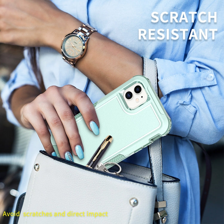 For iPhone 11 3 in 1 PC + TPU Shockproof Phone Case