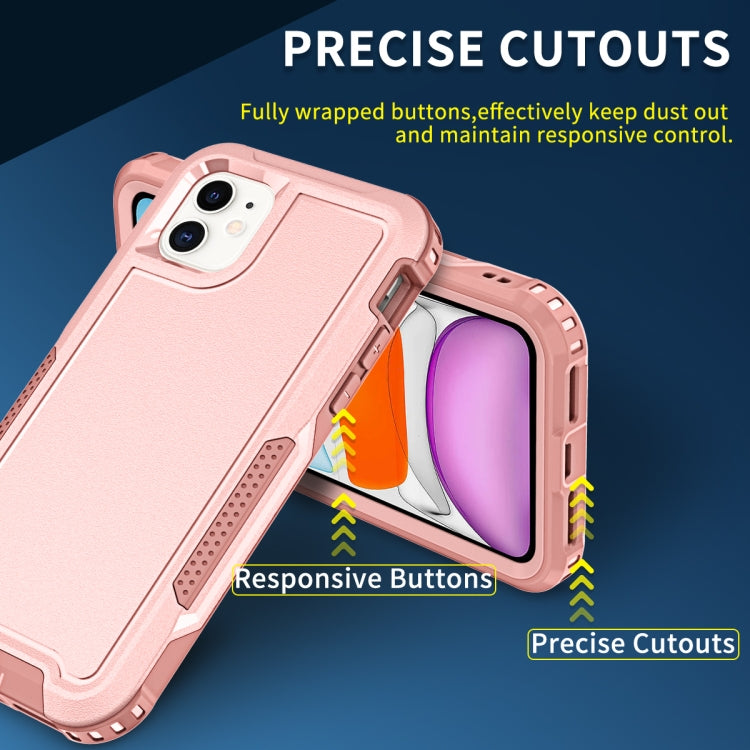 For iPhone 11 3 in 1 PC + TPU Shockproof Phone Case