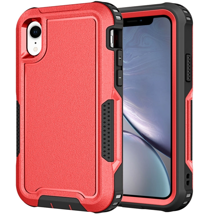 For iPhone XR 3 in 1 PC + TPU Shockproof Phone Case