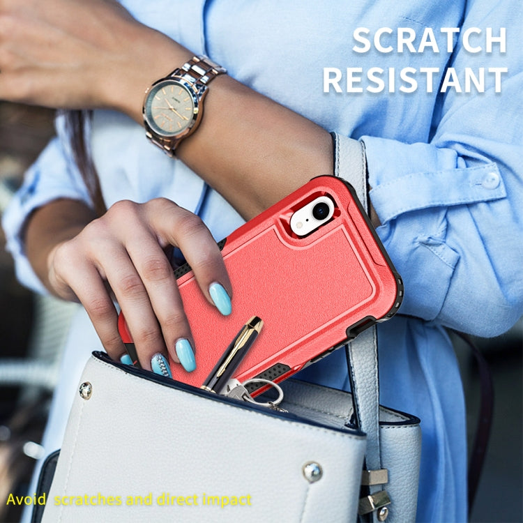 For iPhone XR 3 in 1 PC + TPU Shockproof Phone Case