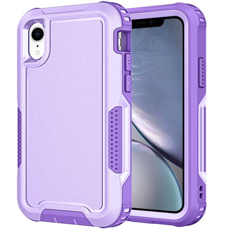 For iPhone XR 3 in 1 PC + TPU Shockproof Phone Case