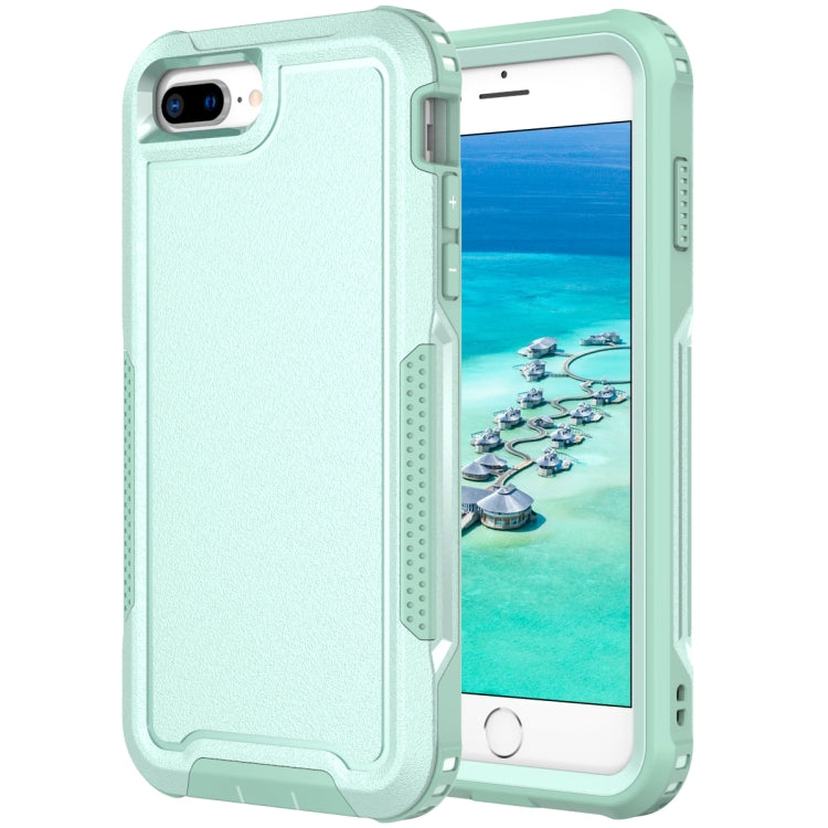 For iPhone 6 Plus / 7 Plus / 8 Plus 3 in 1 PC + TPU Shockproof Phone Case