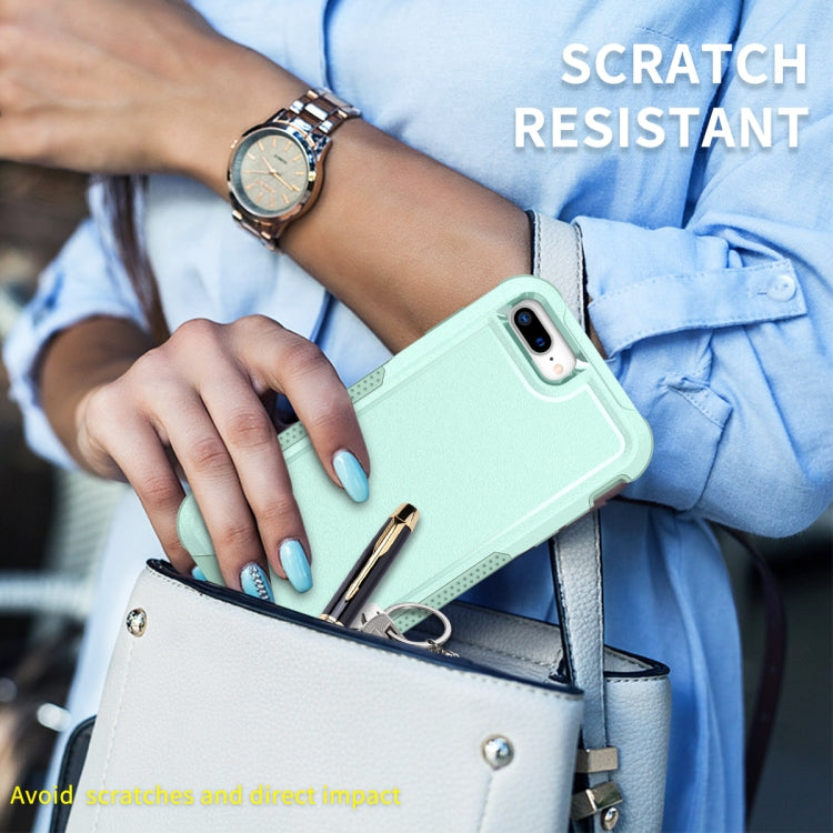 For iPhone 6 Plus / 7 Plus / 8 Plus 3 in 1 PC + TPU Shockproof Phone Case