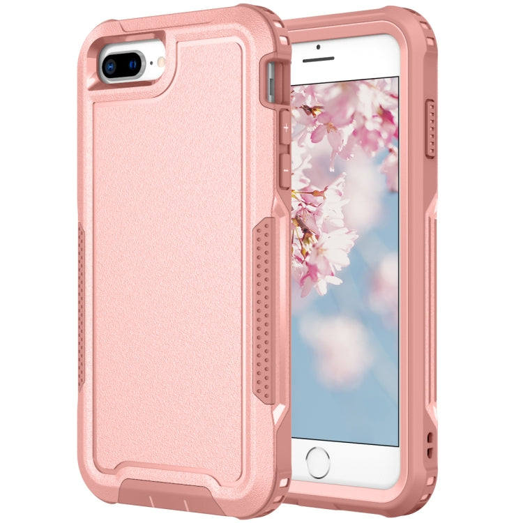 For iPhone 6 Plus / 7 Plus / 8 Plus 3 in 1 PC + TPU Shockproof Phone Case
