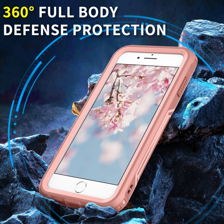 For iPhone 6 Plus / 7 Plus / 8 Plus 3 in 1 PC + TPU Shockproof Phone Case