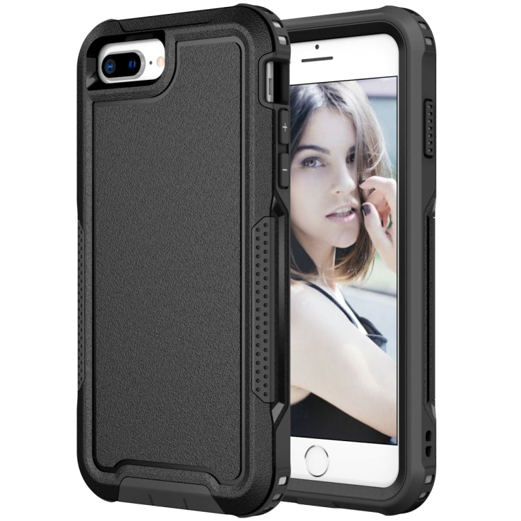 For iPhone 6 Plus / 7 Plus / 8 Plus 3 in 1 PC + TPU Shockproof Phone Case