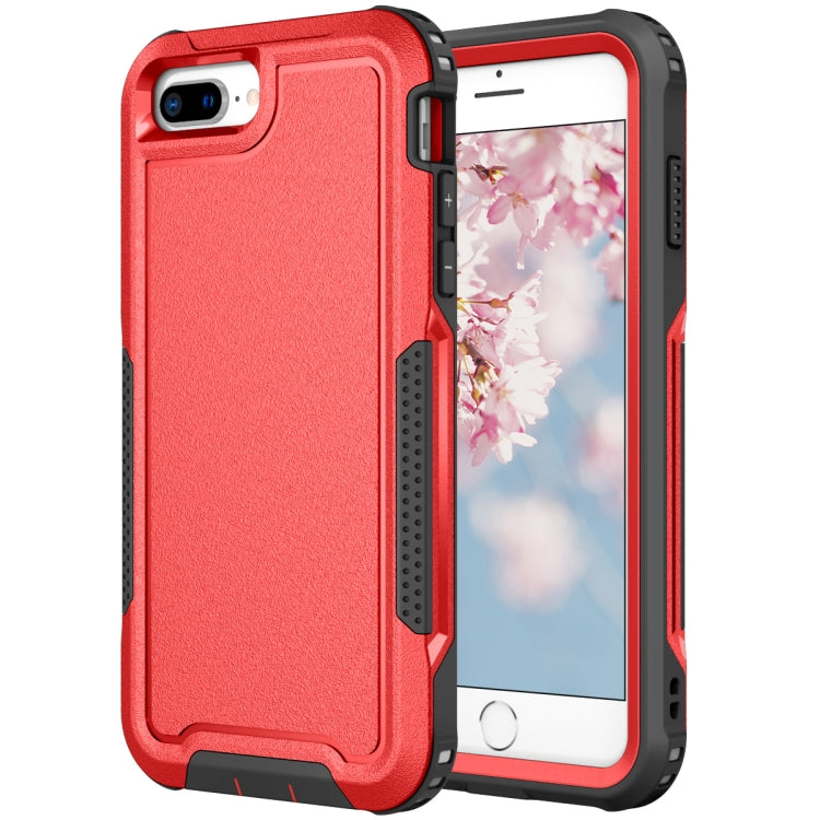 For iPhone 6 Plus / 7 Plus / 8 Plus 3 in 1 PC + TPU Shockproof Phone Case