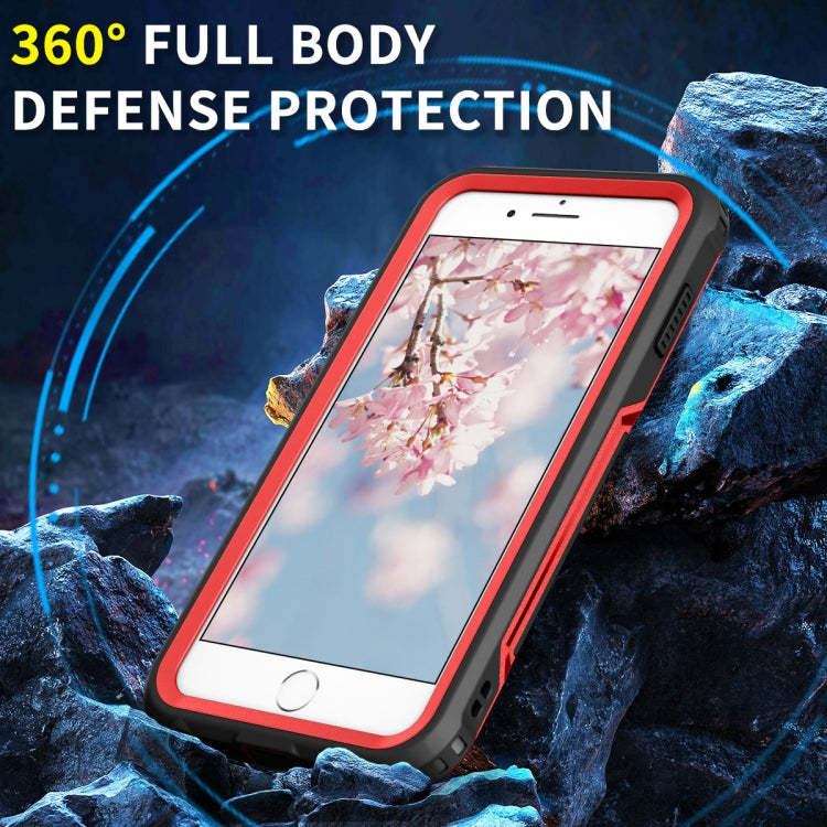 For iPhone 6 Plus / 7 Plus / 8 Plus 3 in 1 PC + TPU Shockproof Phone Case