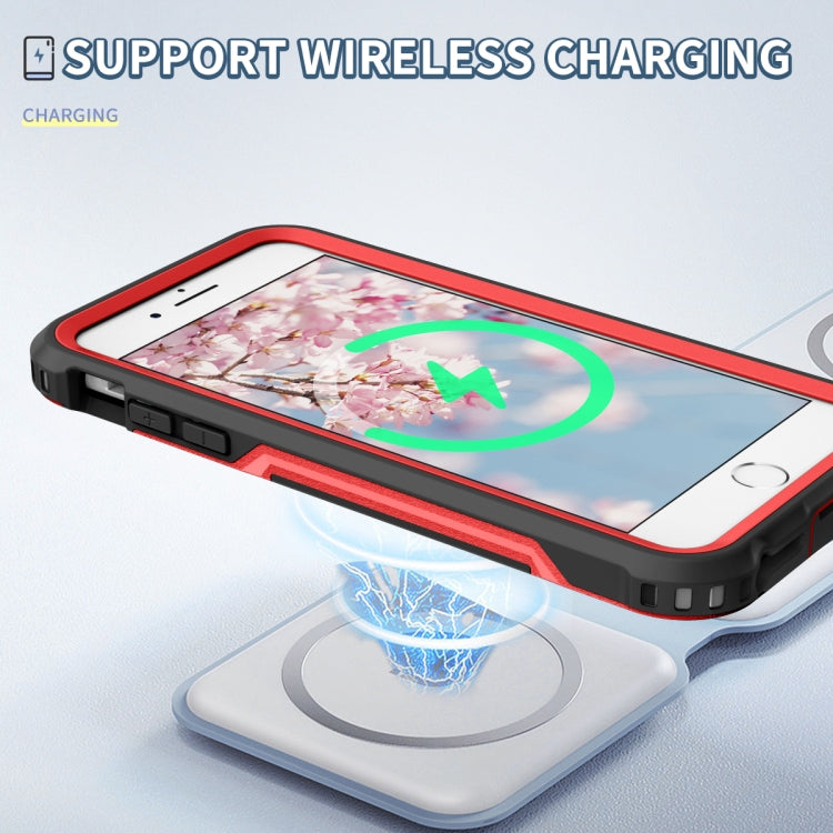 For iPhone 6 Plus / 7 Plus / 8 Plus 3 in 1 PC + TPU Shockproof Phone Case