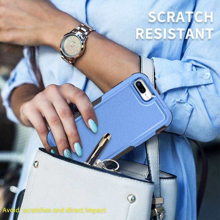 For iPhone 6 Plus / 7 Plus / 8 Plus 3 in 1 PC + TPU Shockproof Phone Case