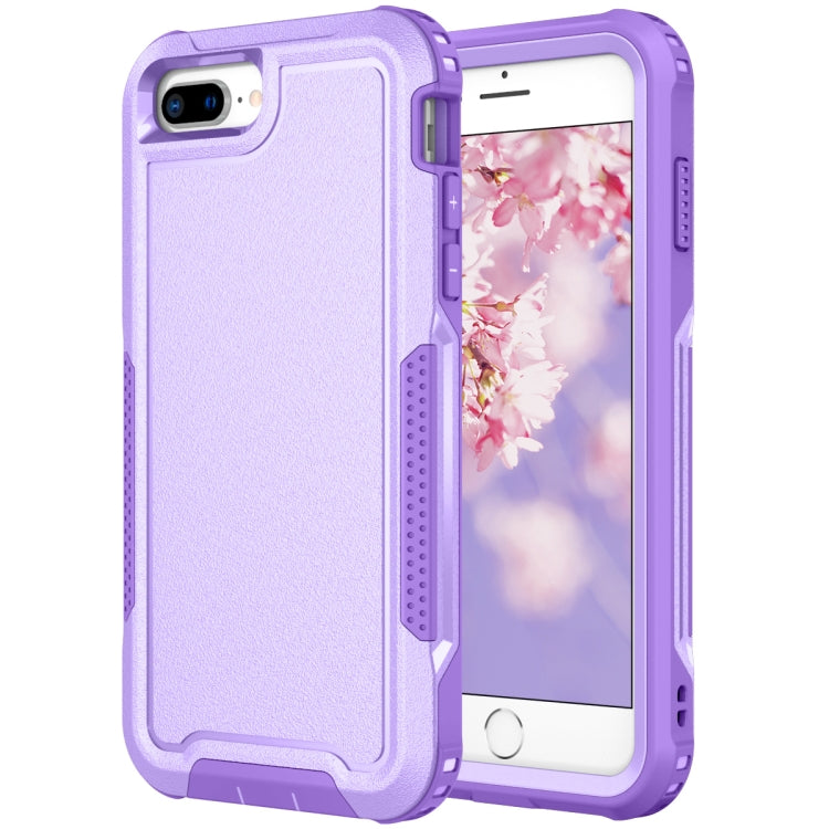For iPhone 6 Plus / 7 Plus / 8 Plus 3 in 1 PC + TPU Shockproof Phone Case