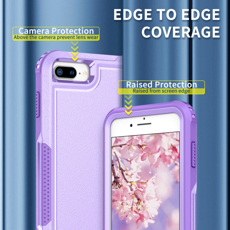 For iPhone 6 Plus / 7 Plus / 8 Plus 3 in 1 PC + TPU Shockproof Phone Case