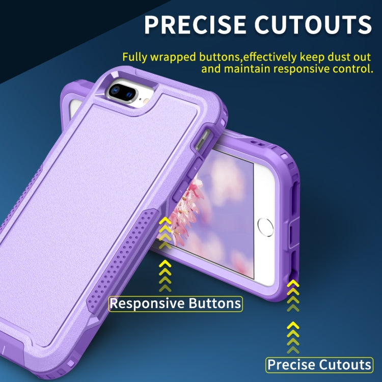 For iPhone 6 Plus / 7 Plus / 8 Plus 3 in 1 PC + TPU Shockproof Phone Case