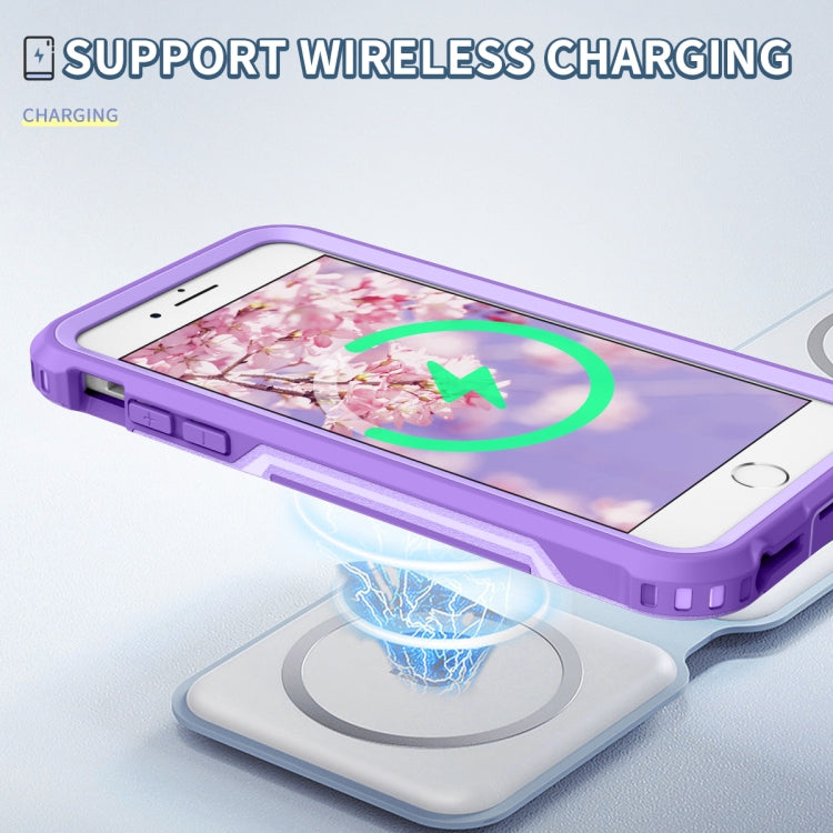 For iPhone 6 Plus / 7 Plus / 8 Plus 3 in 1 PC + TPU Shockproof Phone Case