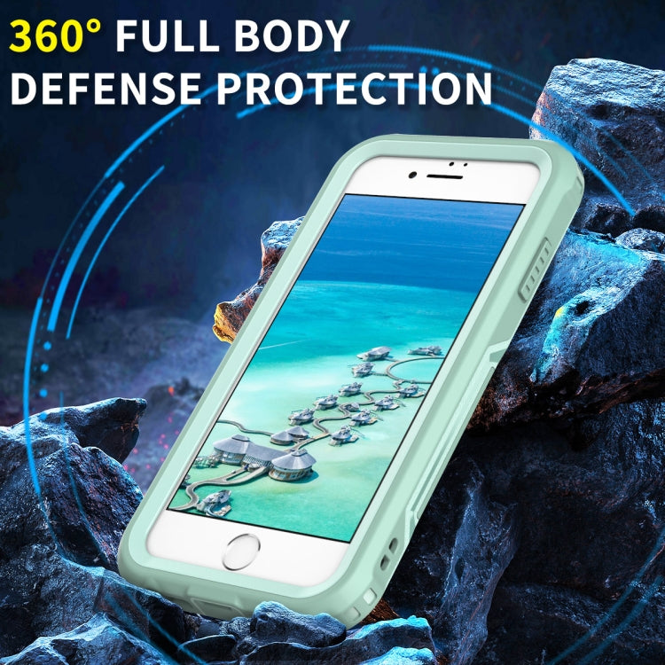 For iPhone 6 / 7 / 8 / SE 2020 3 in 1 PC + TPU Shockproof Phone Case