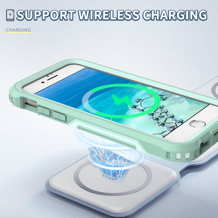For iPhone 6 / 7 / 8 / SE 2020 3 in 1 PC + TPU Shockproof Phone Case